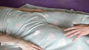 Inexperienced Romantic Massage - European Babe under unshaved Blanket