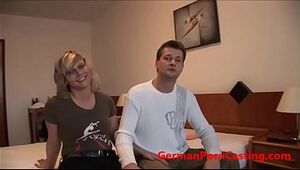 German Inexperienced Gets Pounded During Porno Casting - GermanPornCasting.com